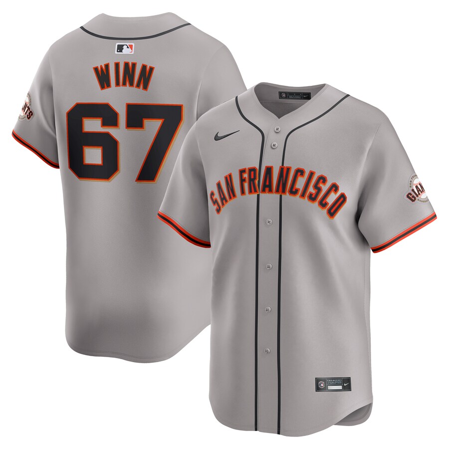 Keaton Winn San Francisco Giants Away Limited Player Jersey Gray