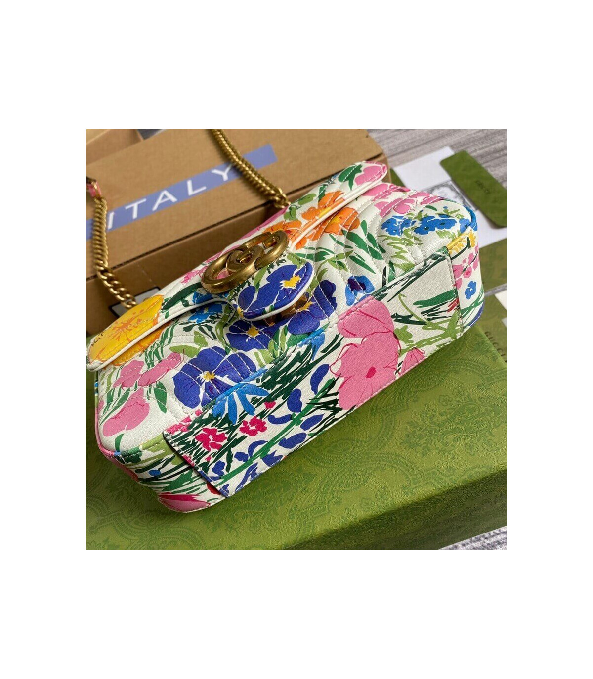 Gucci GG Marmont Ken Scott Print Mini Shoulder Bag