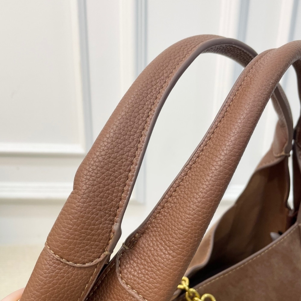 Gucci Softbit Maxi Suede Shoulder Bag Brown 42Cm