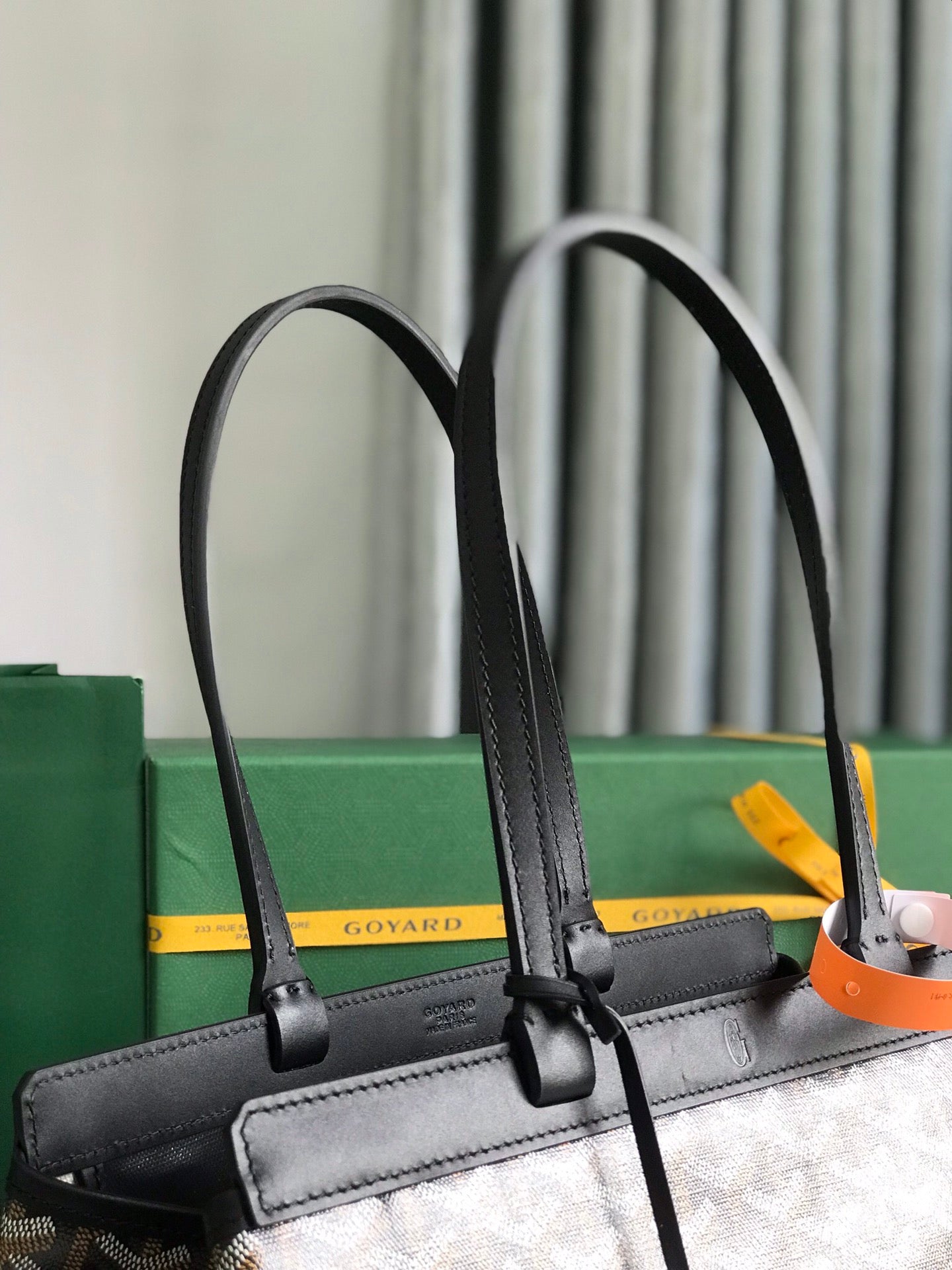 Goyard Bellechasse Biaude Pm Bag 36 Cm Black Goyardine Canvas And Calfskin Trim