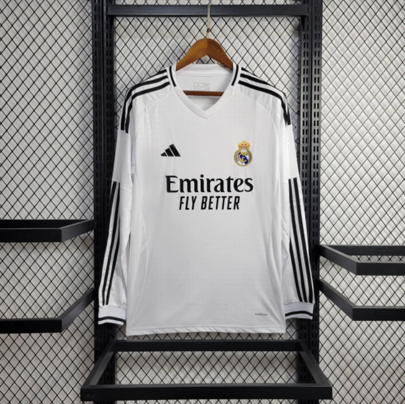 2024-25 Real Madrid Home Long Sleeve  MODRIC VINI JR. BELLINGHAM CARVAJAL Football jersey