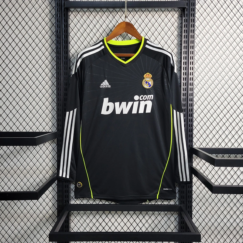 Retro 2010-11 Real Madrid away long sleeve Alonso  Football jersey retro