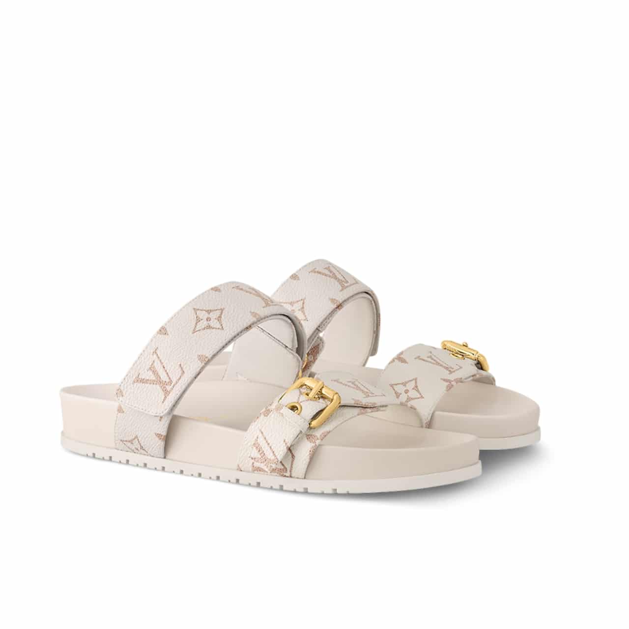 Louis Vuitton Bom Dia Flat Comfort Mule White