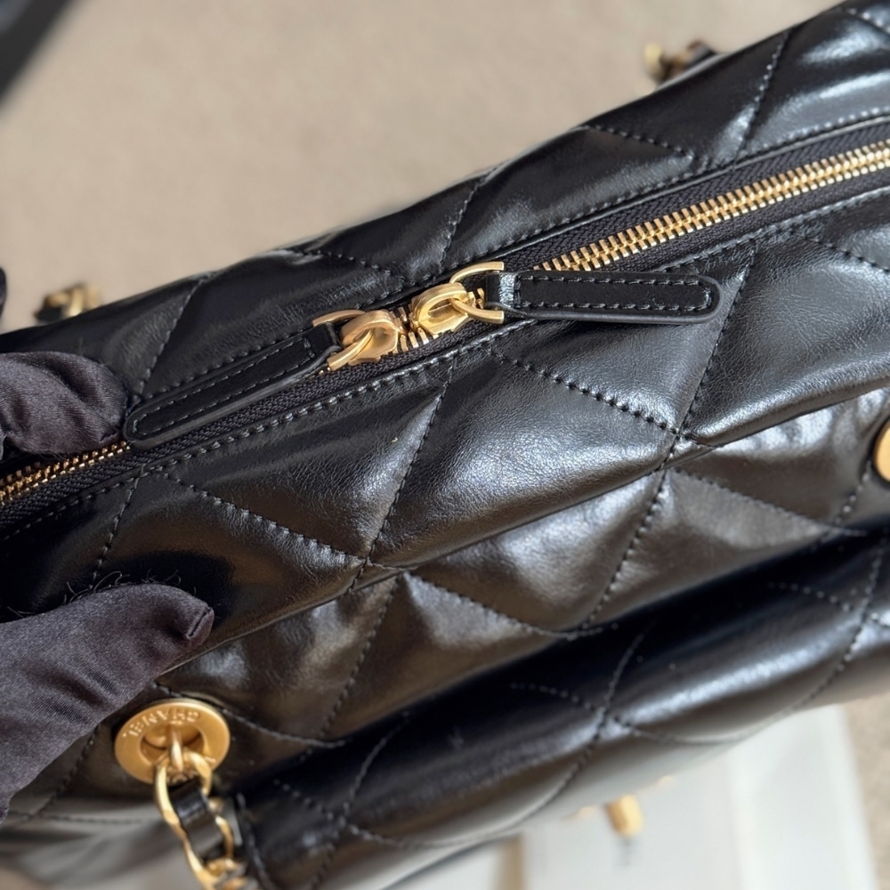 Chanel Bowling Bag Black 34cm
