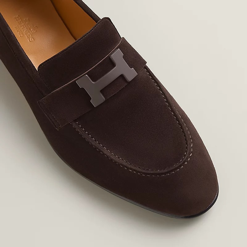HERMES PARIS LOAFER MARRON EBENE