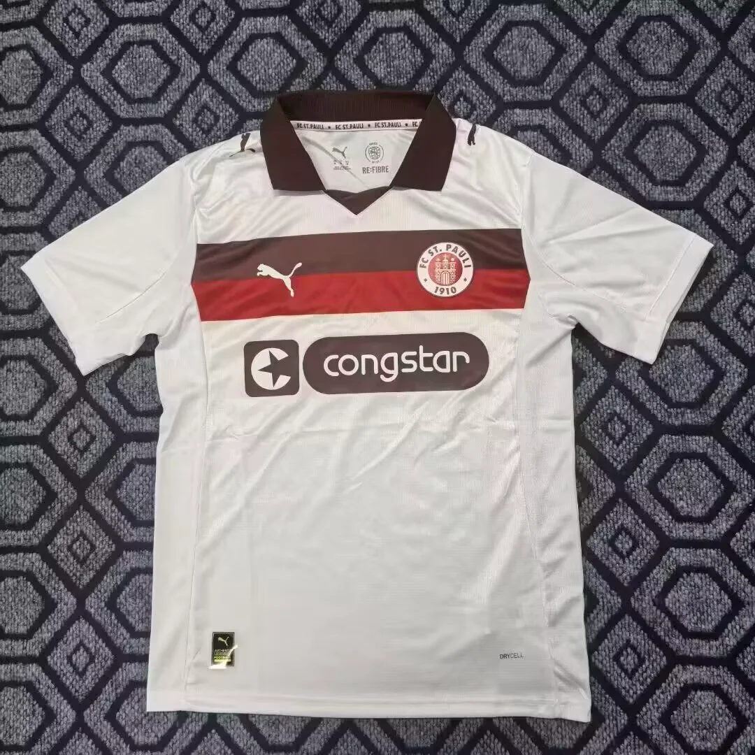 2025/2026 Bundesliga St Pauli Team Away Football Jersey