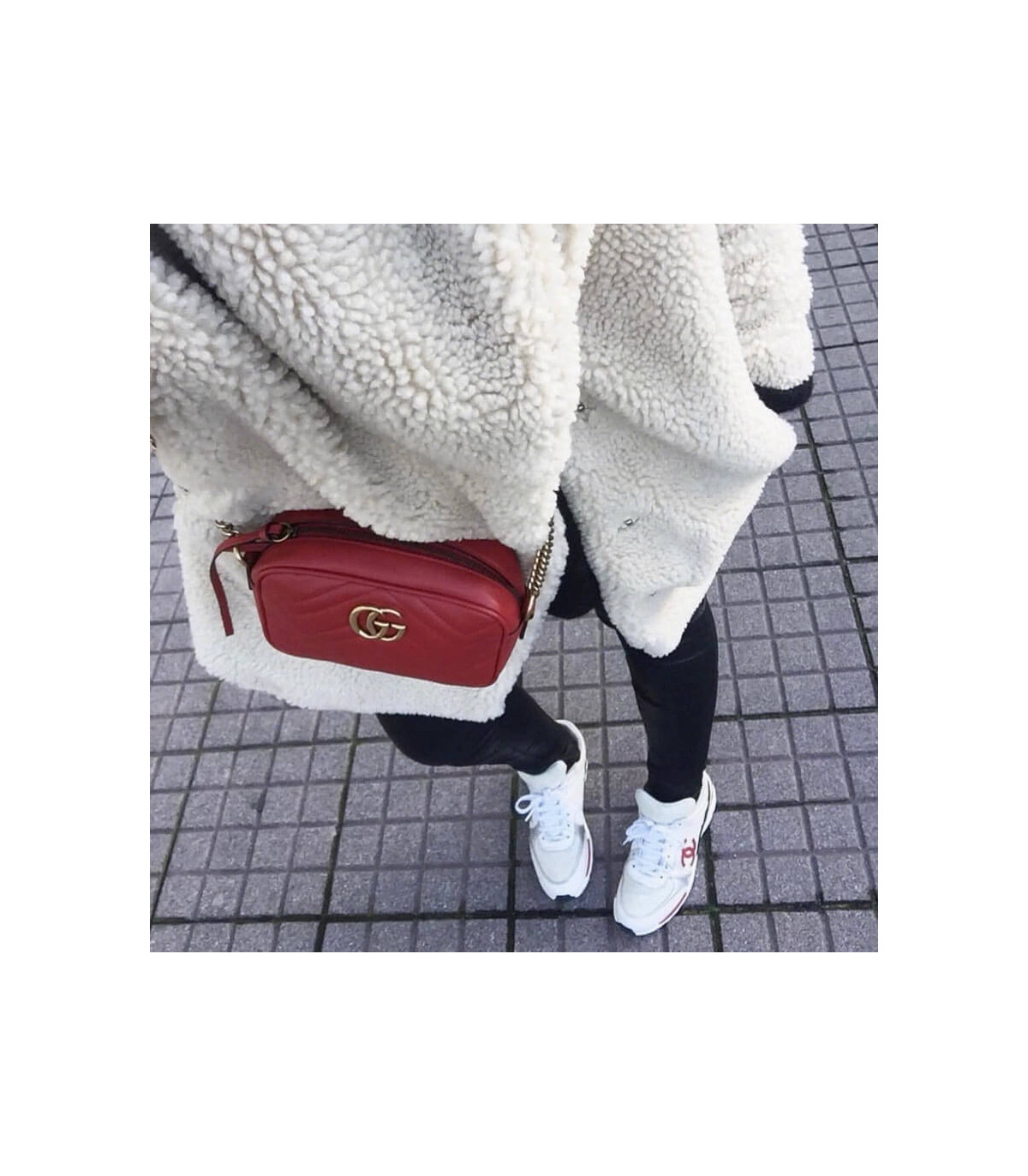 Gucci GG Marmont Matelasse Mini Bag Red