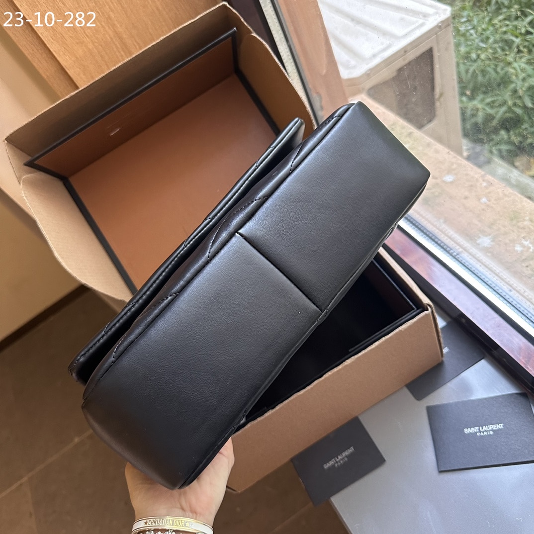 Saint Laurent Puffer Bag Black 33Cm