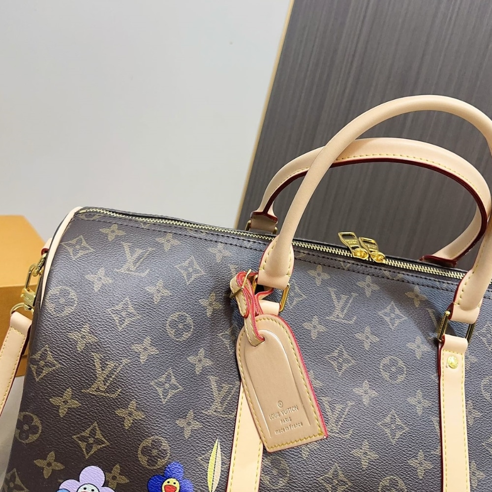 Louis Vuitton X Takashi Murakami Keepall Bandouliere 45 Brown 45Cm M14182