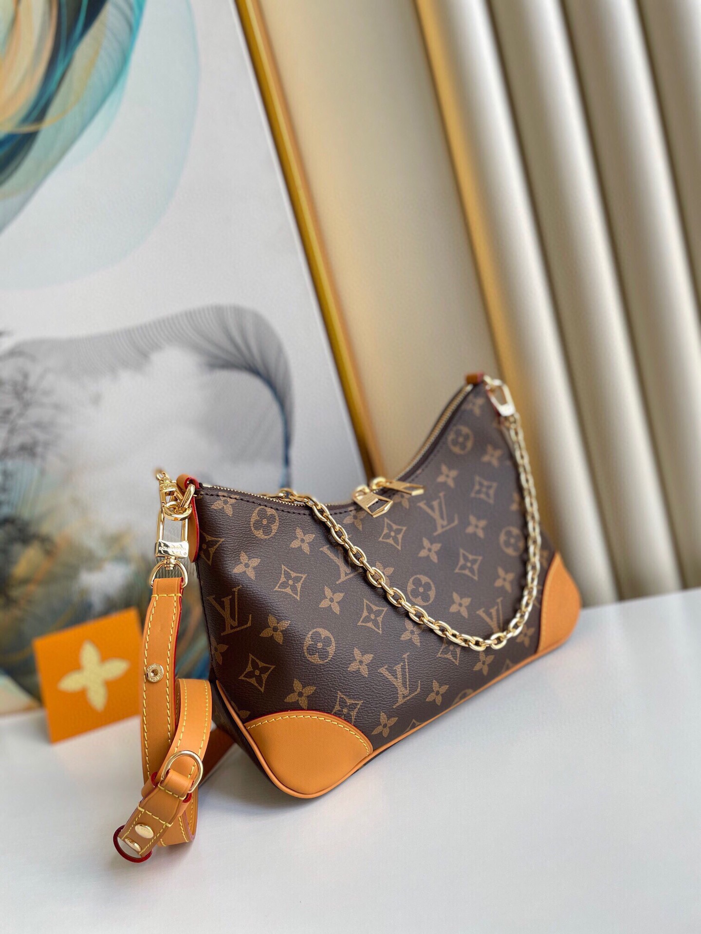 Louis Vuitton Lv Boulogne Monogram Canvas Beige M45832 29cm/ 11.8in