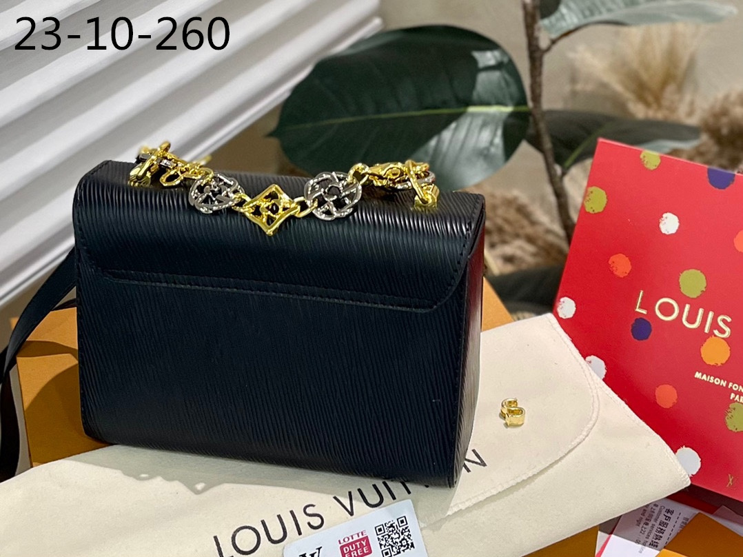Louis Vuitton Mm Twist Bag Black 23Cm M22773