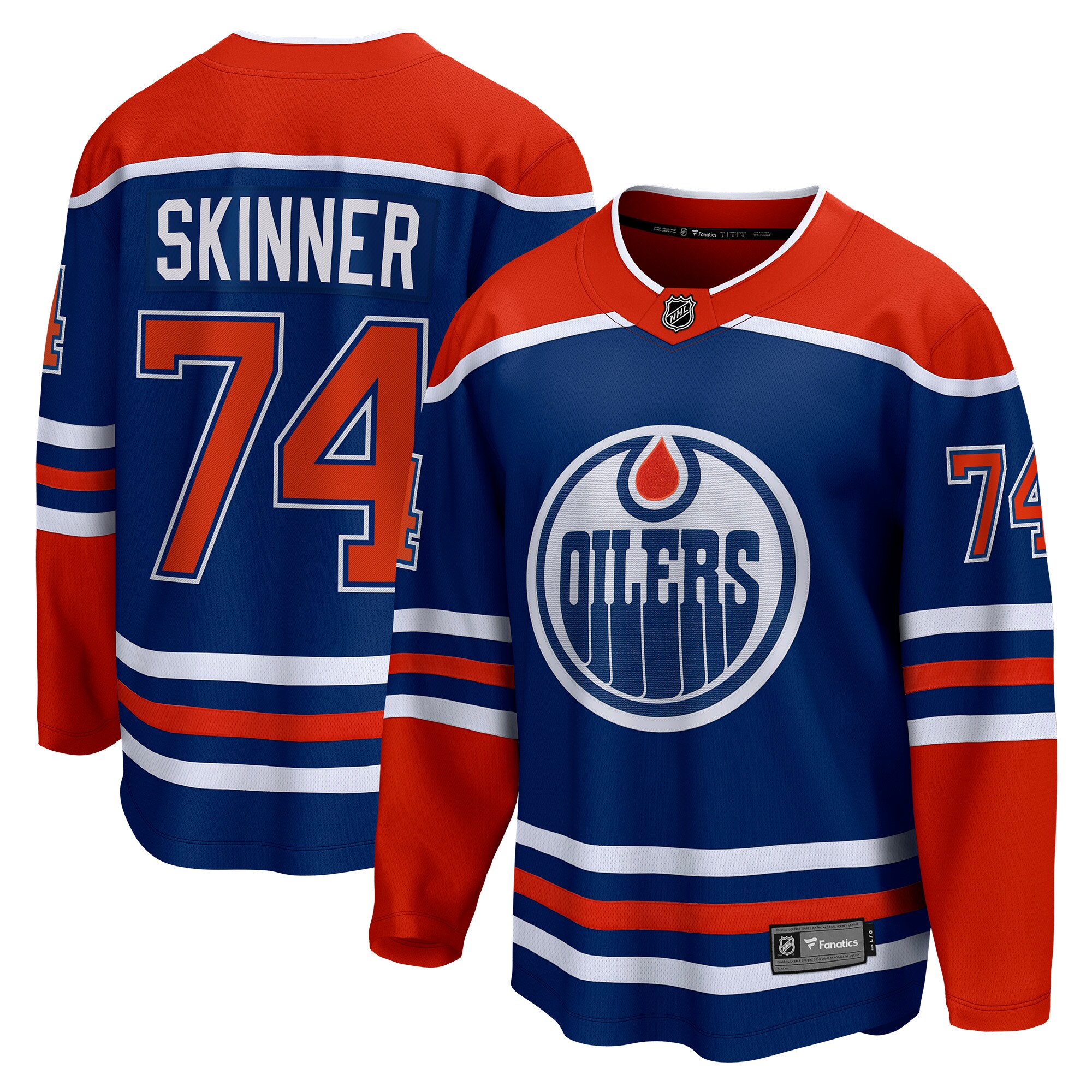 Stuart Skinner Edmonton Oilers Fanatics Home Breakaway Player Jersey – Royal
