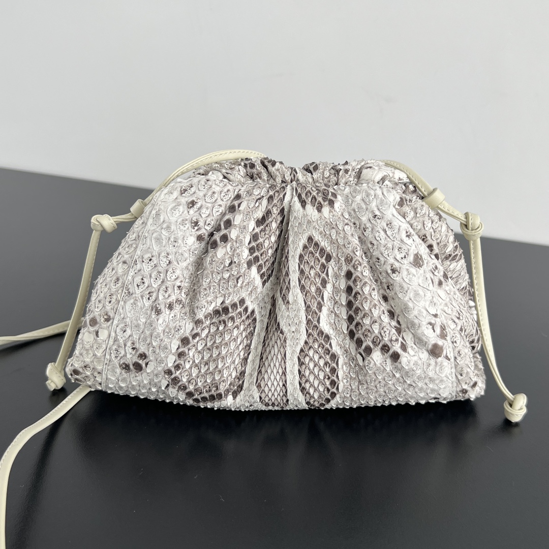 Bv Cloud Bag-python leather