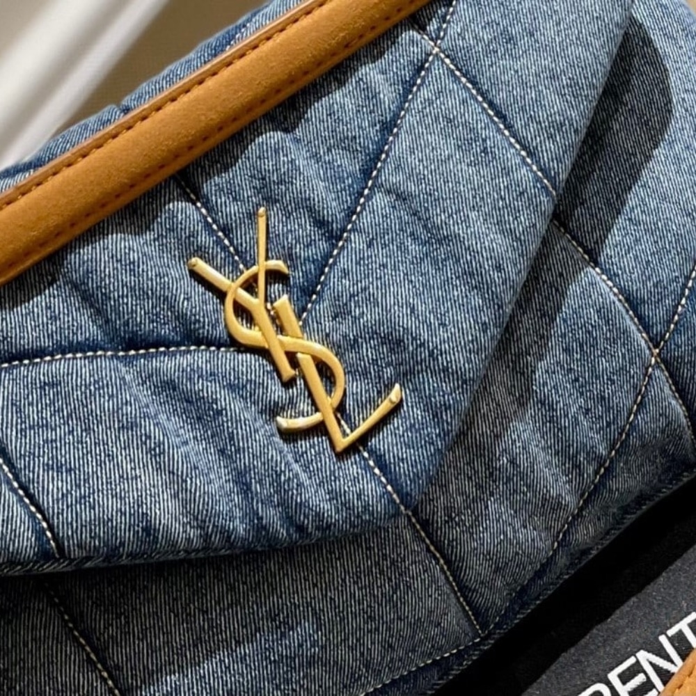 Saint Laurent Puffer Toy Denim Blue 28Cm 7593372PT674575