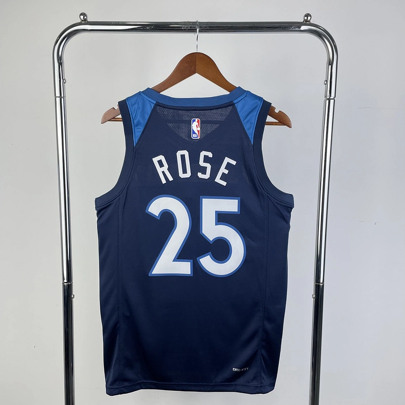 2023 NBA Minnesota Timberwolves 25 Rose Basketball Jersey