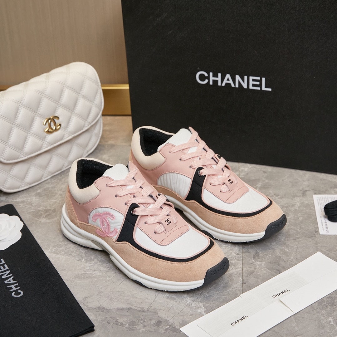 Chanel Wmns Sneaker Pink Black G34360 Y51525 K1276