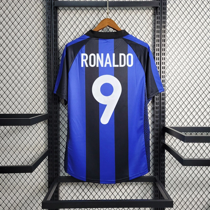 Retro 2001-02 Inter Milan Home KALLON RONALDO RECOBA SEEDORF Football jersey retro