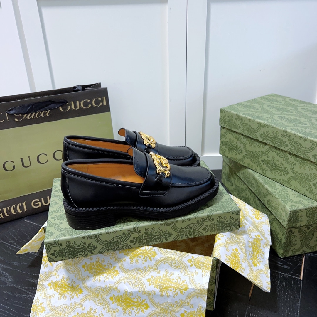 Gucci Womens Loafer With Interlocking G ?701791 10R60 1000