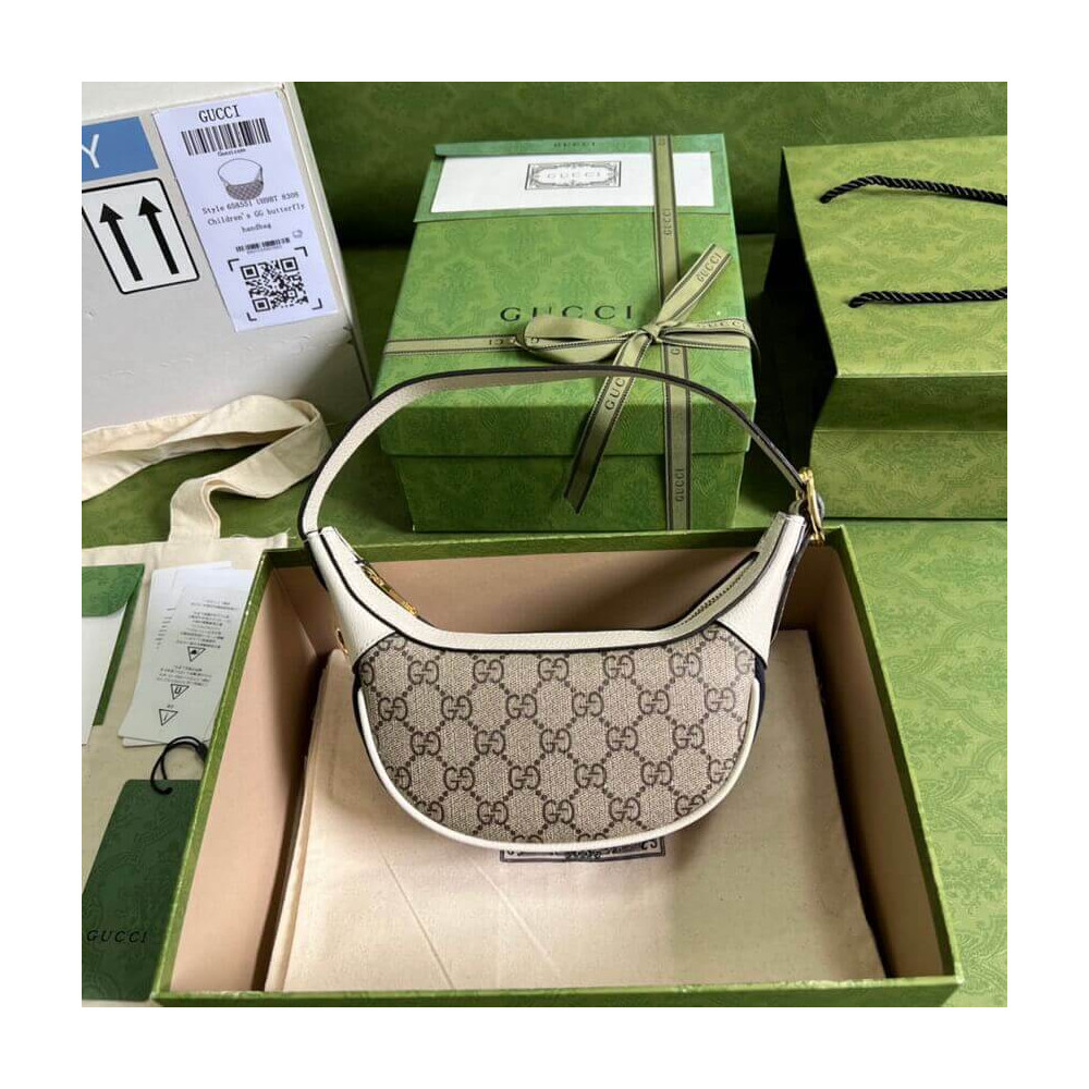 Gucci Ophidia GG Mini Bag White