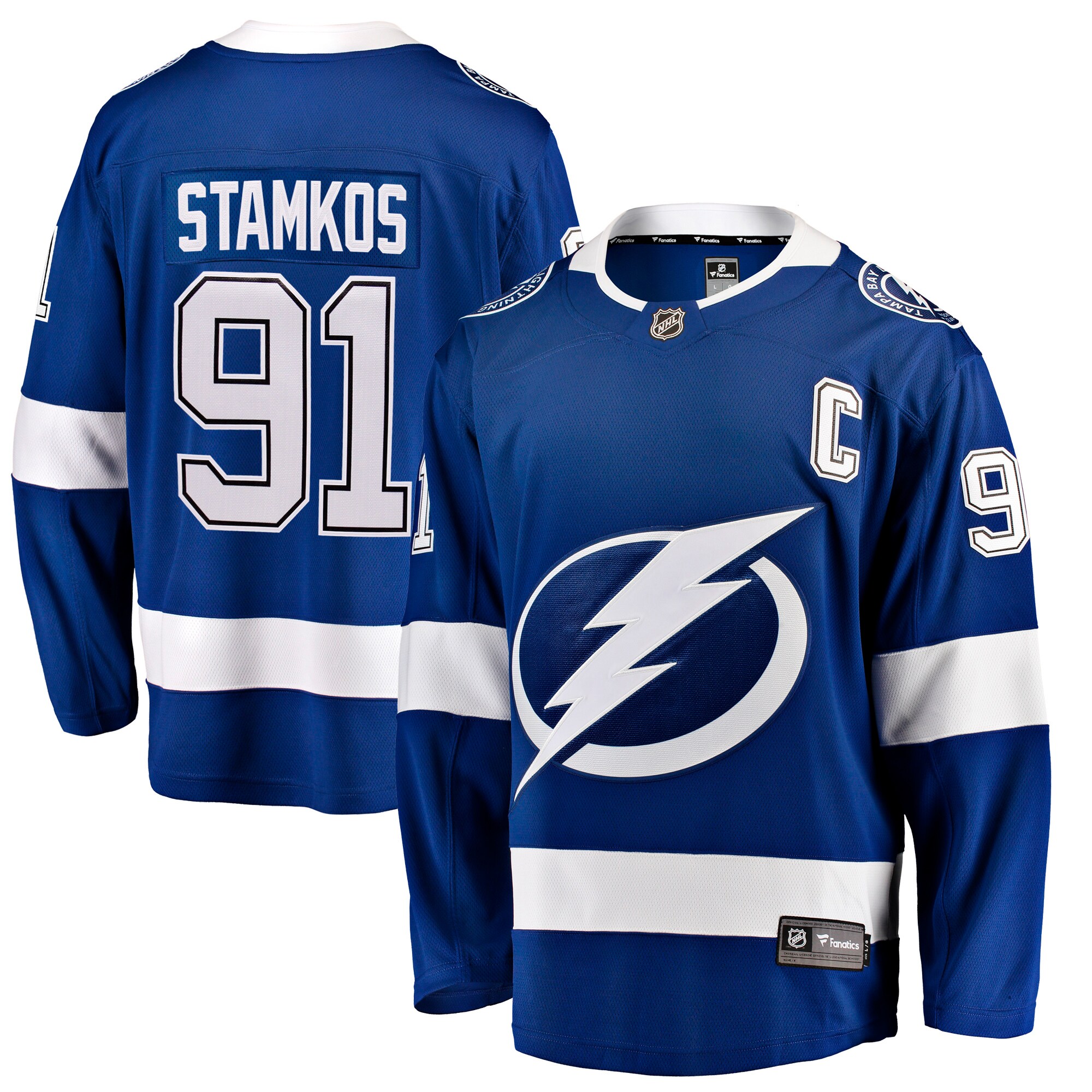 Steven Stamkos Tampa Bay Lightning Fanatics Home Breakaway Jersey – Blue
