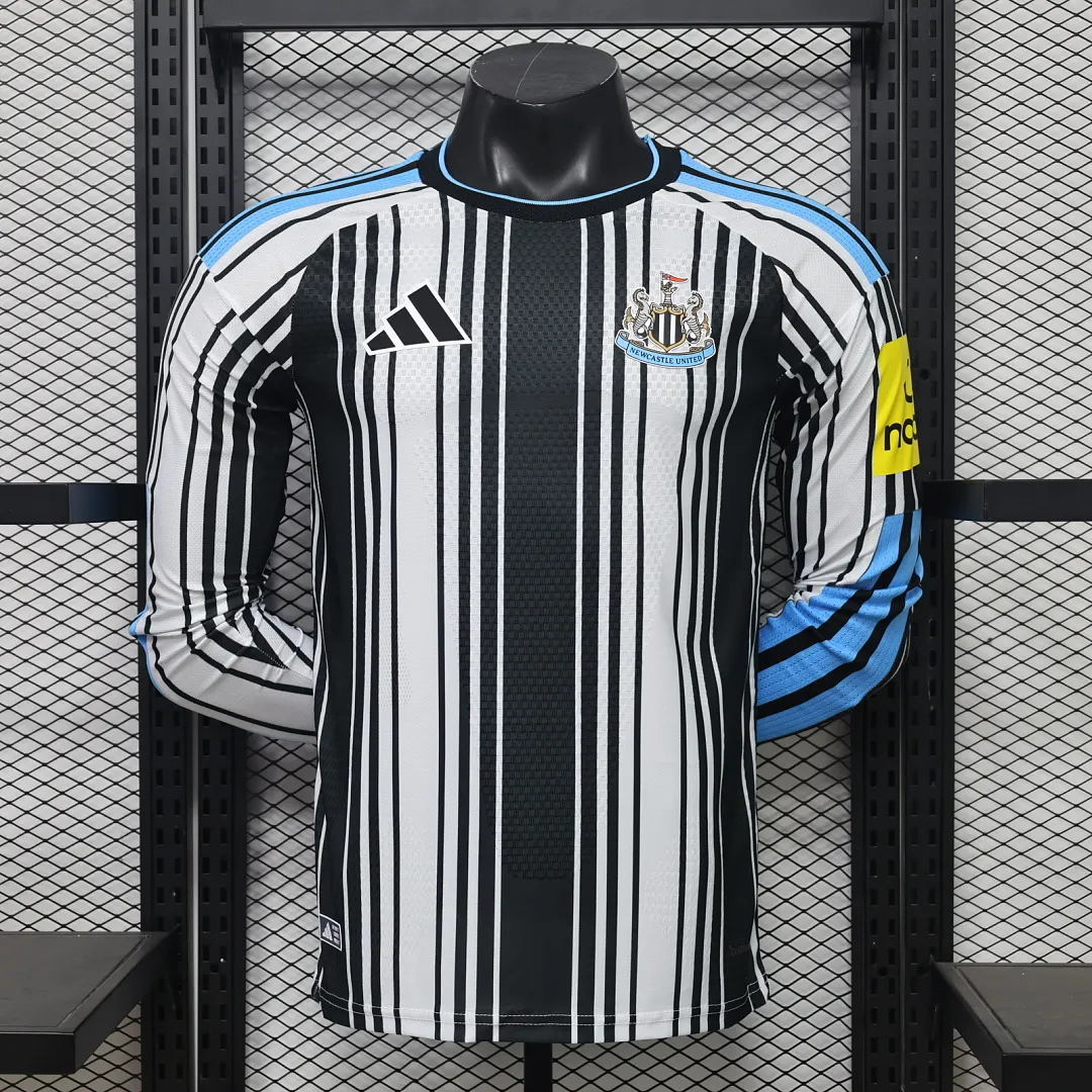 2026/27 Premier League Newcastle United Team Home Football Jersey Player Version Long Sleeves - JerseyFun