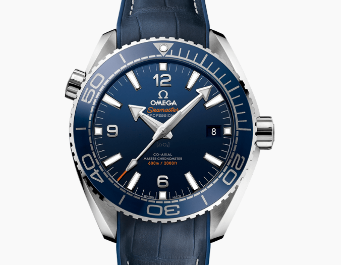 Omega Seamaster Planet Ocean 600M 43.5mm Blue Dial Stainless Steel Strap 215.33.44.21.03.001