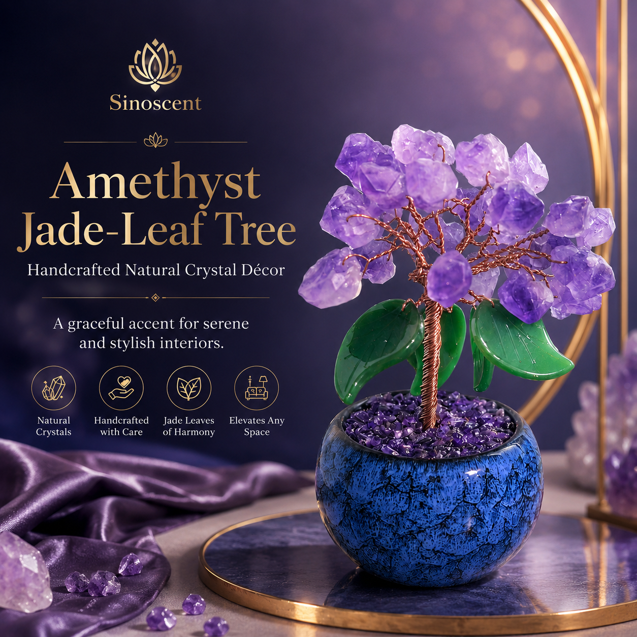 Amethyst Jade-Leaf Tree
