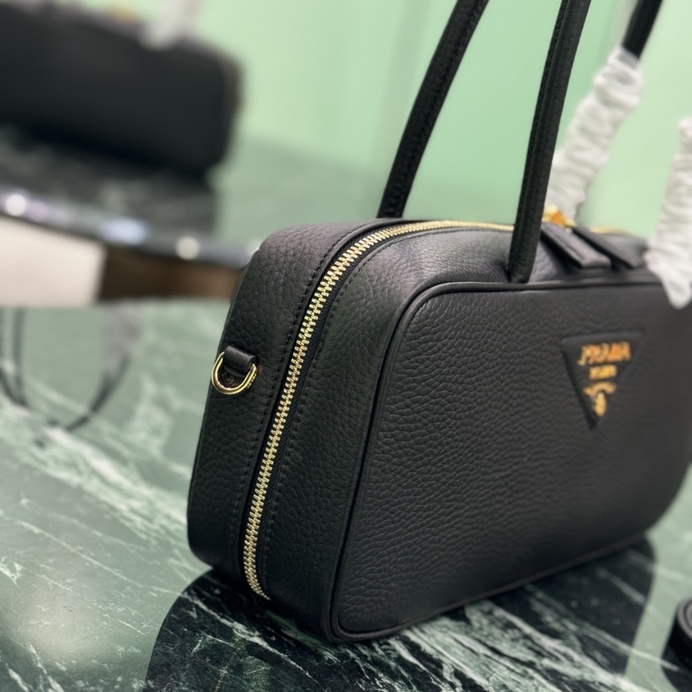Prada Medium Top Handle Bag Black 29Cm