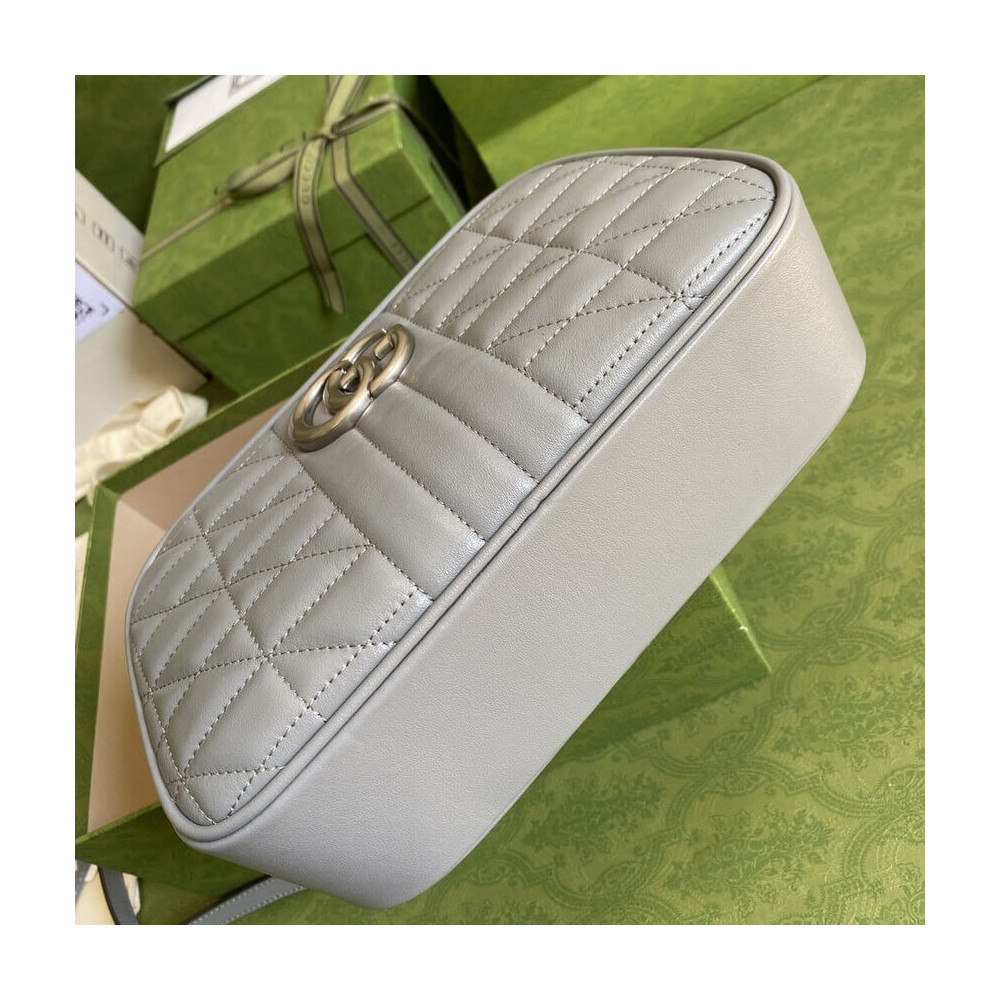 Gucci GG Marmont Small Shoulder Bag Grey