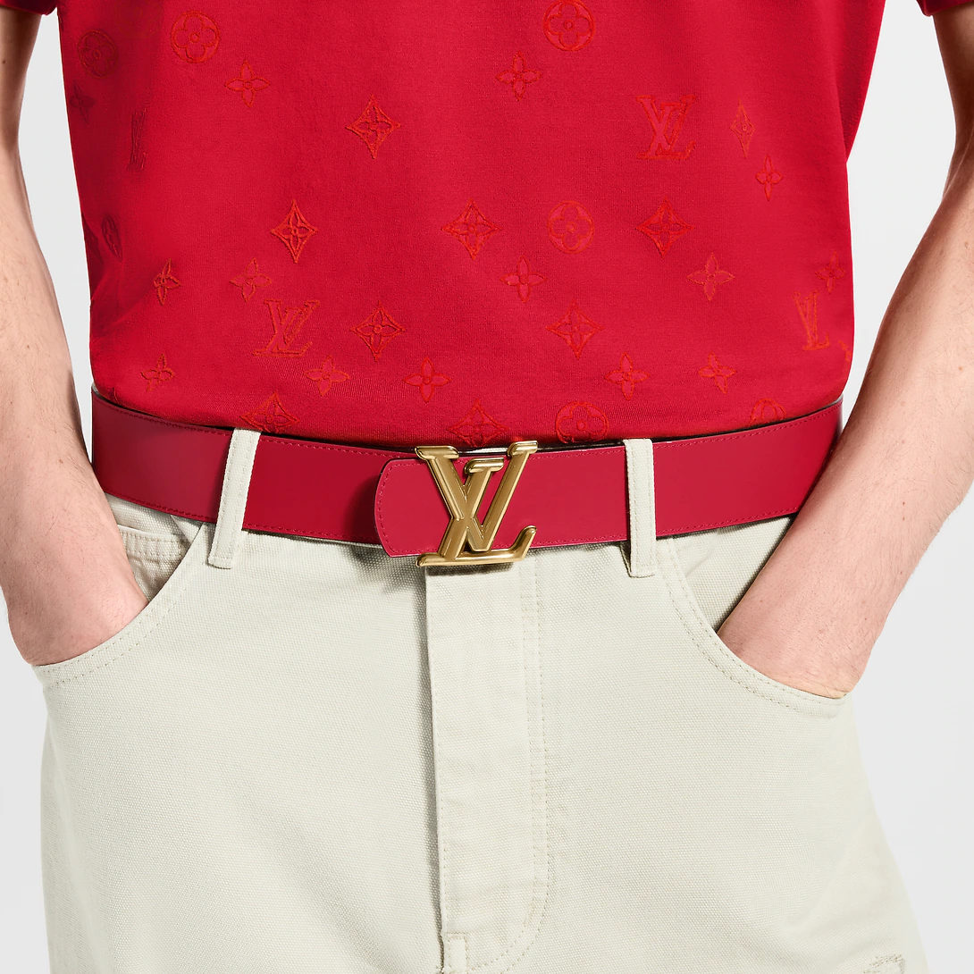 Lv Dimension Monogram Grid 40mm Reversible Belt M4910U
