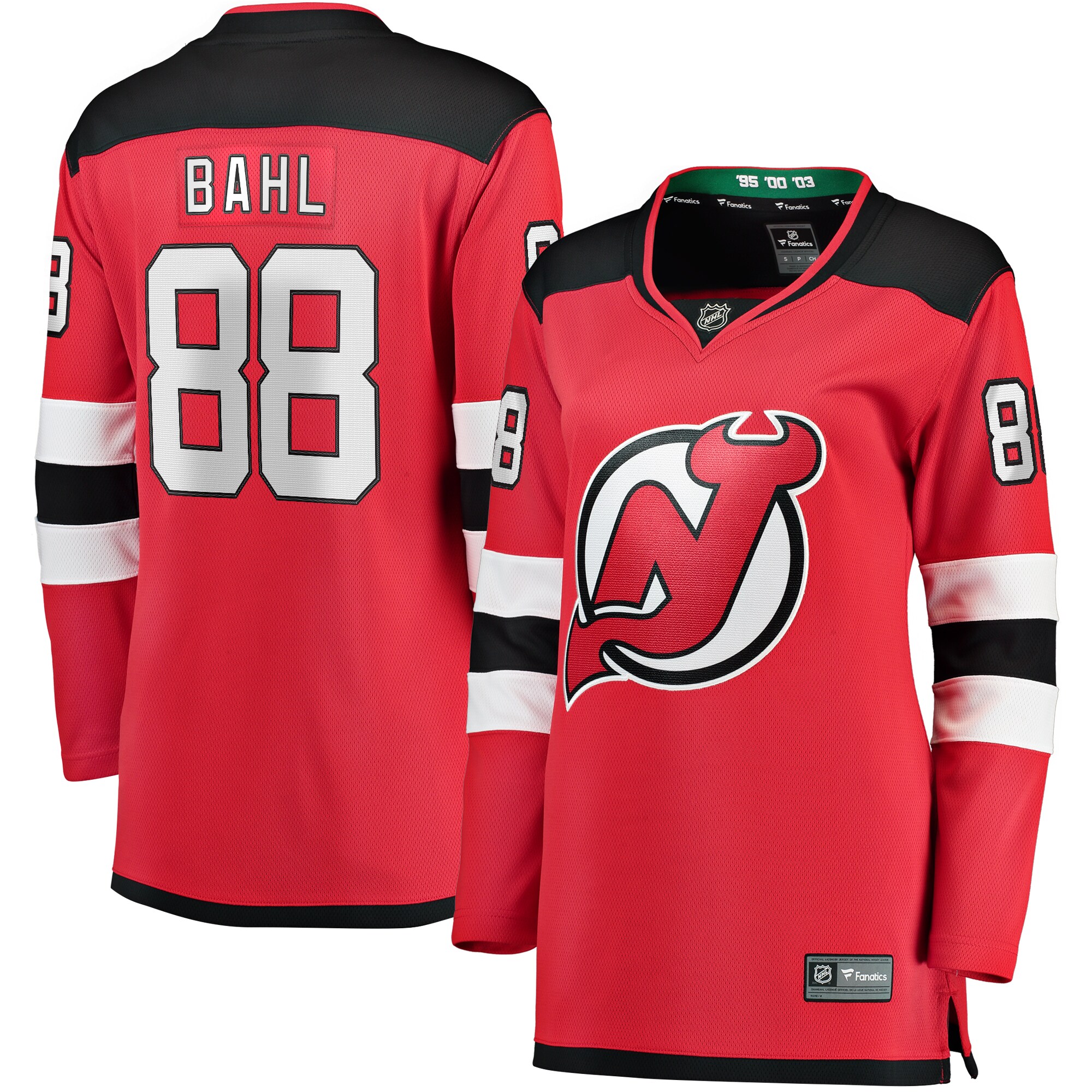 Kevin Bahl New Jersey Devils Fanatics Women’s Home Breakaway Player Jersey – Red
