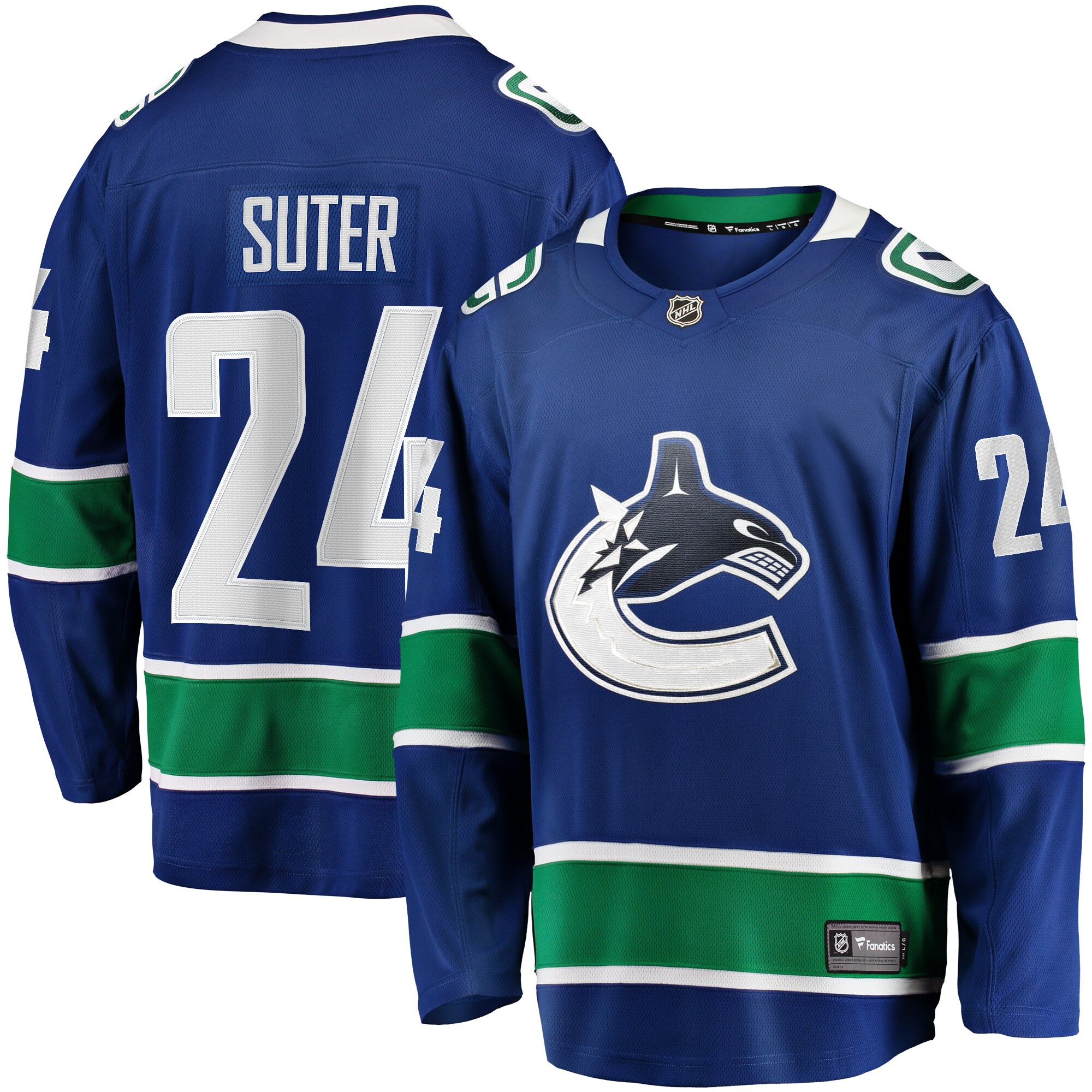 Pius Suter Vancouver Canucks Fanatics Home Premier Breakaway Player Jersey – Blue