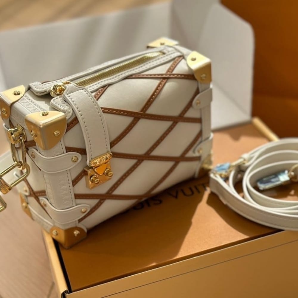 Louis Vuitton Side Trunk PM Crème Beige 19Cm M25216