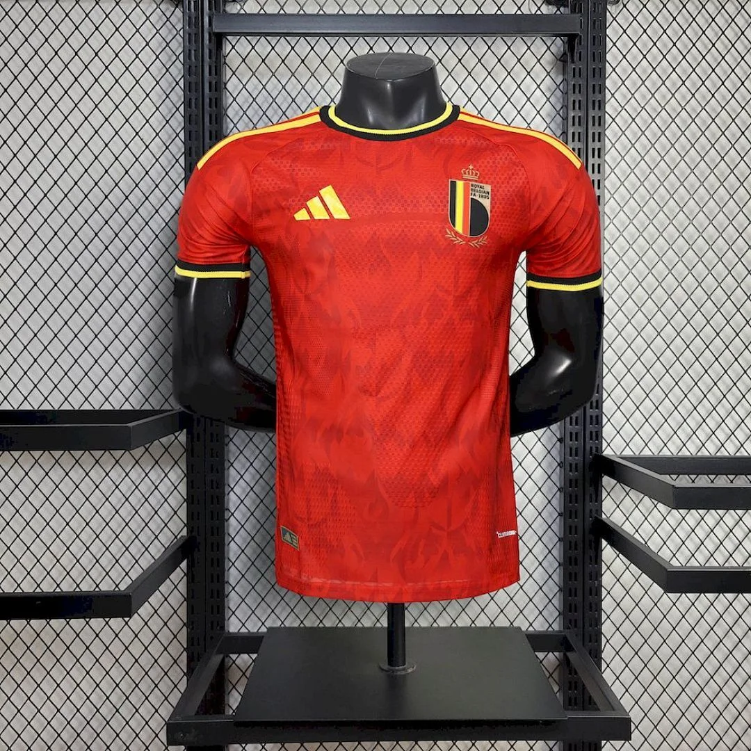 World Cup 2026 Belgium Team Home Football Jersey Player Version