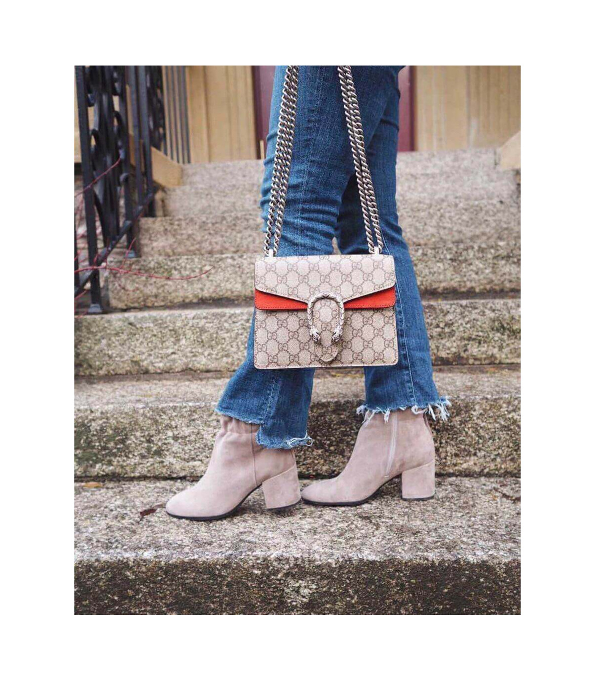 Gucci Dionysus GG Supreme Mini Bag Red 20cm