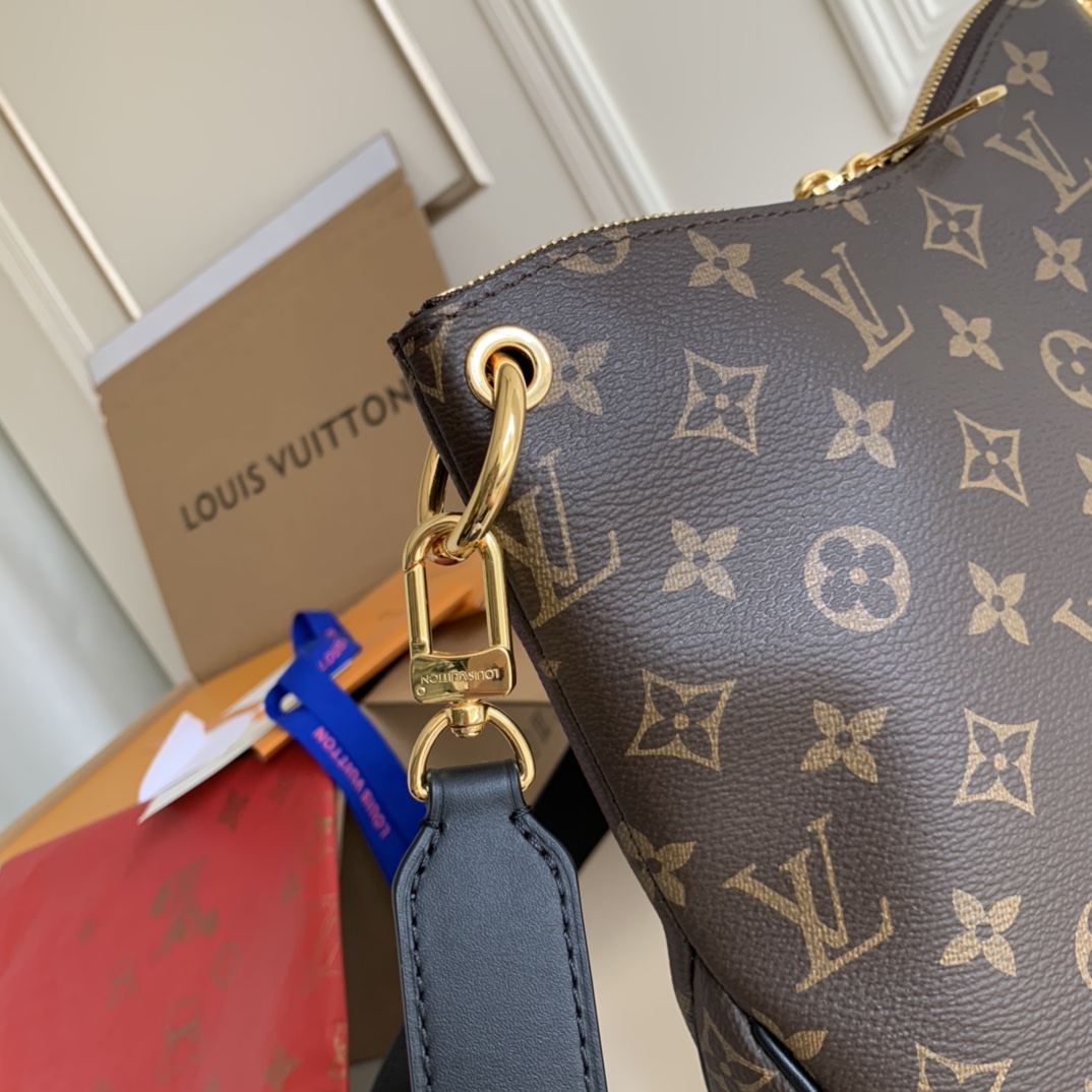 Louis Vuitton Odéon PM Monogram Canvas Black 28Cm M45353