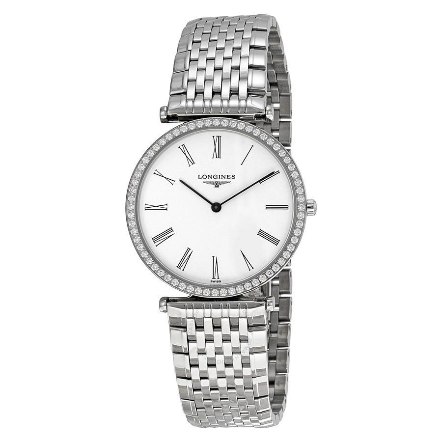 【Super Clone】Longines Women's L47410116 La Grande Classique Diamond Stainless Steel Watch