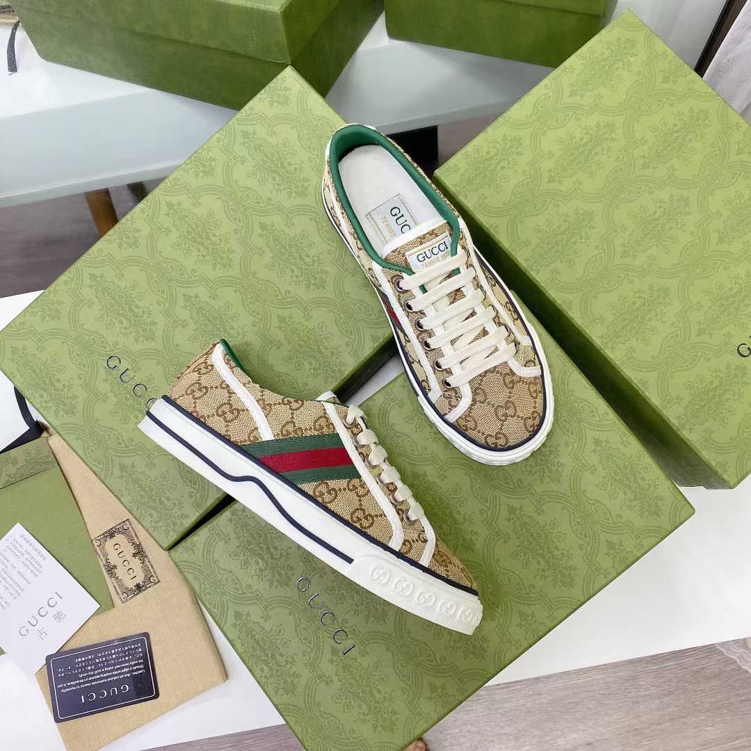 Gucci Tennis 1977 Sneaker Beige Abony 606111 Hvk20 9766