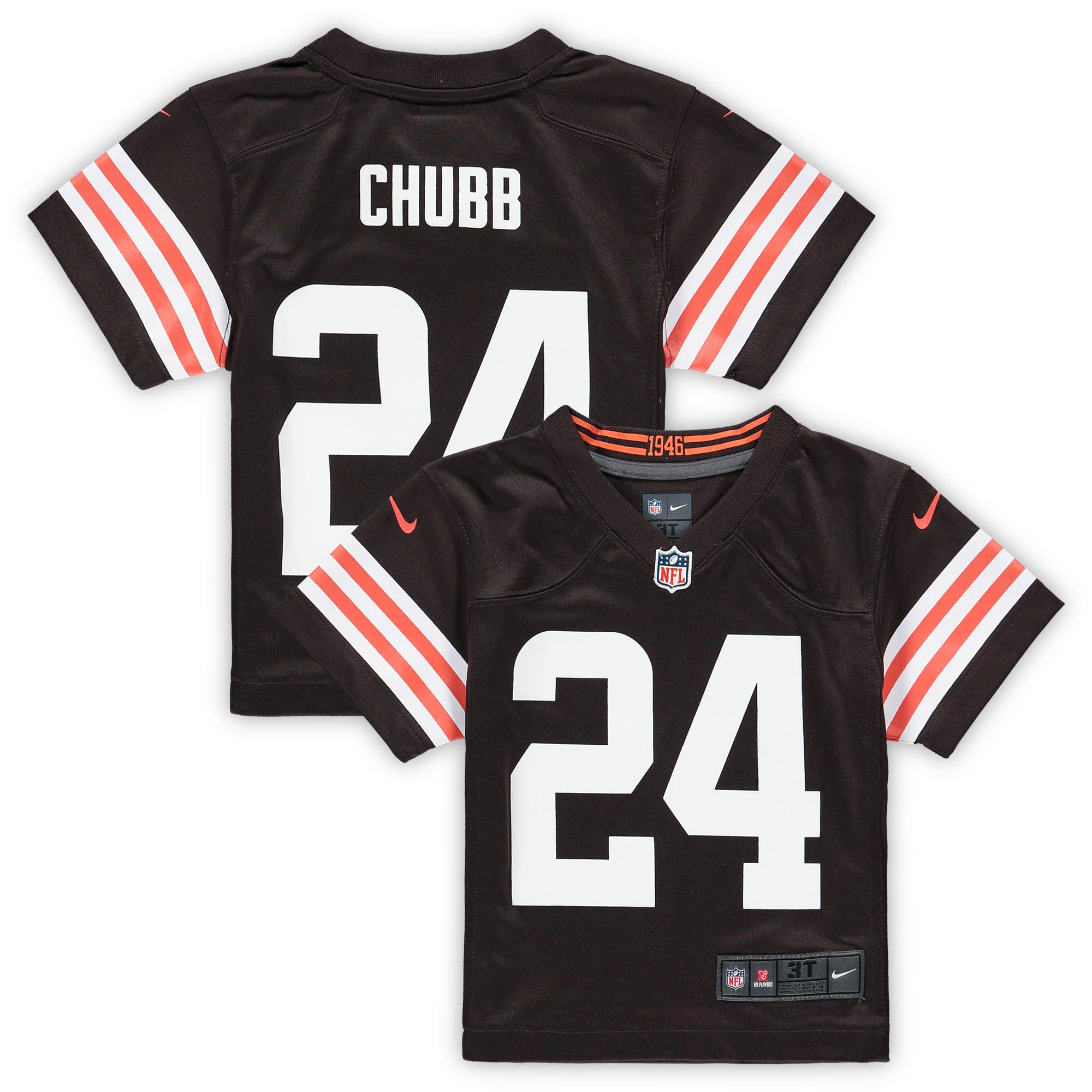 Nick Chubb Cleveland Browns Nike Toddler Game Jersey - Brown