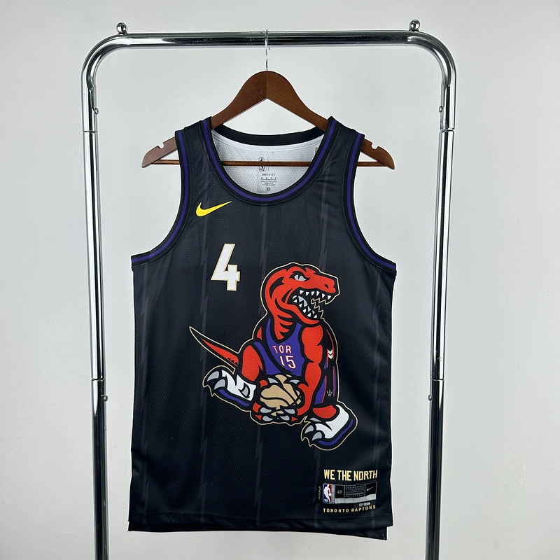 2025 NBA Toronto Raptors 4 BARNES Basketball Jersey