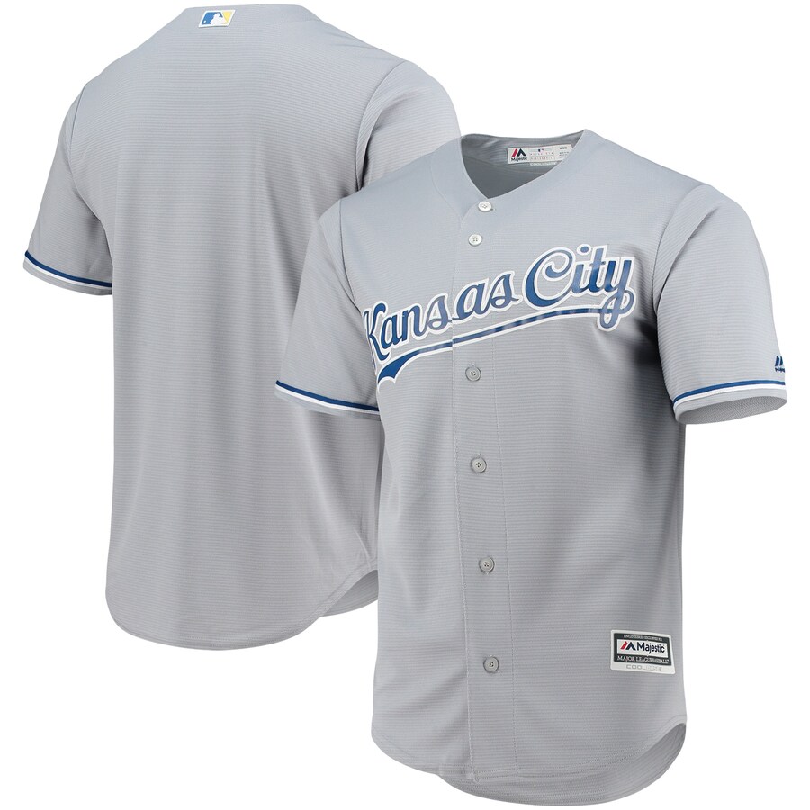 Kansas City Royals Majestic Team Official Jersey Gray