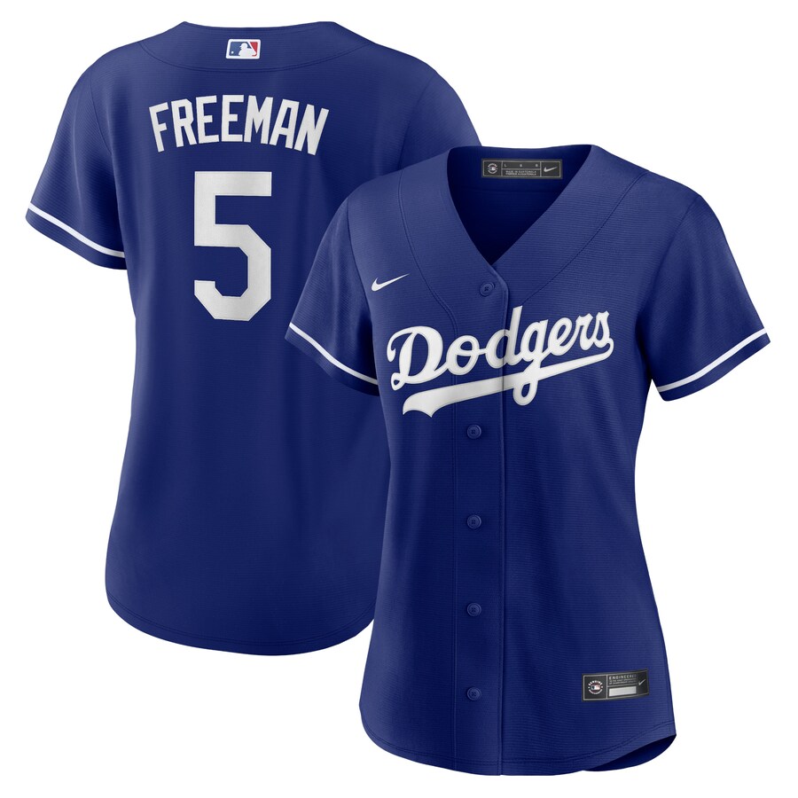 Freddie Freeman Los Angeles Dodgers Women's Alternate Player Jersey Royal
