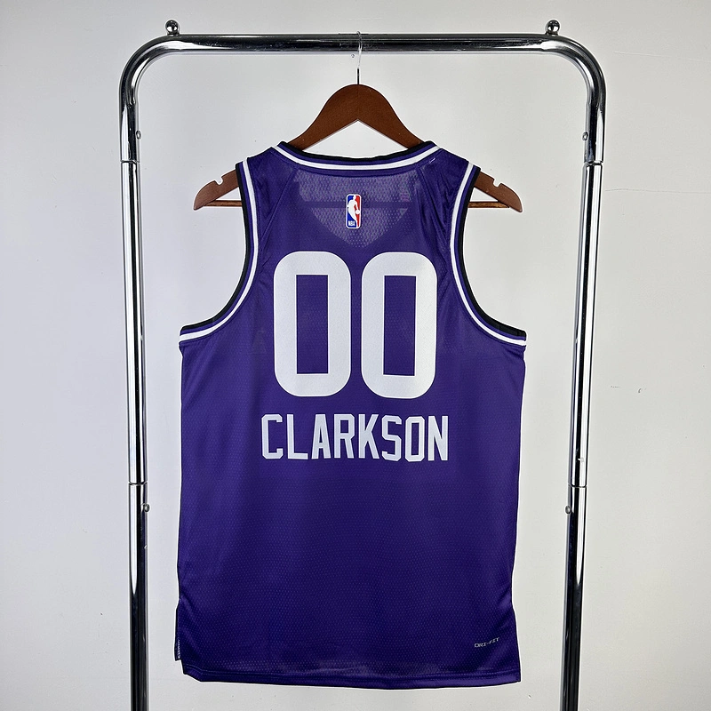 2024 NBA Utah Jazz 00 CLARKSON Basketball Jersey