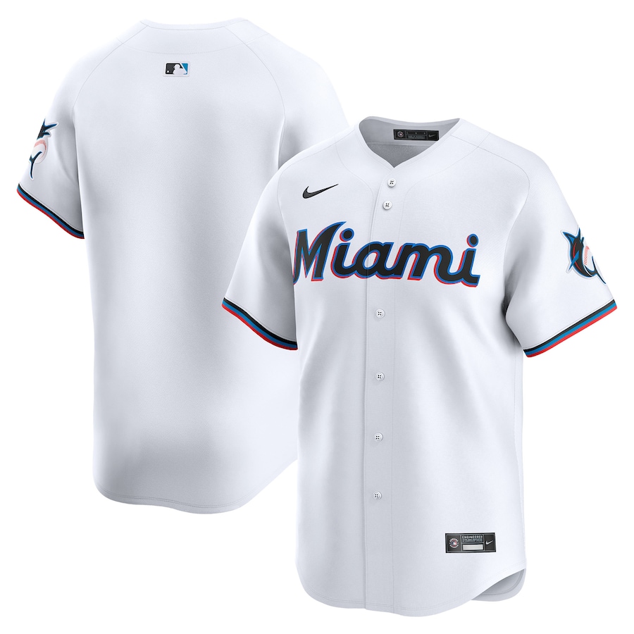 Miami Marlins Home Limited Jersey White