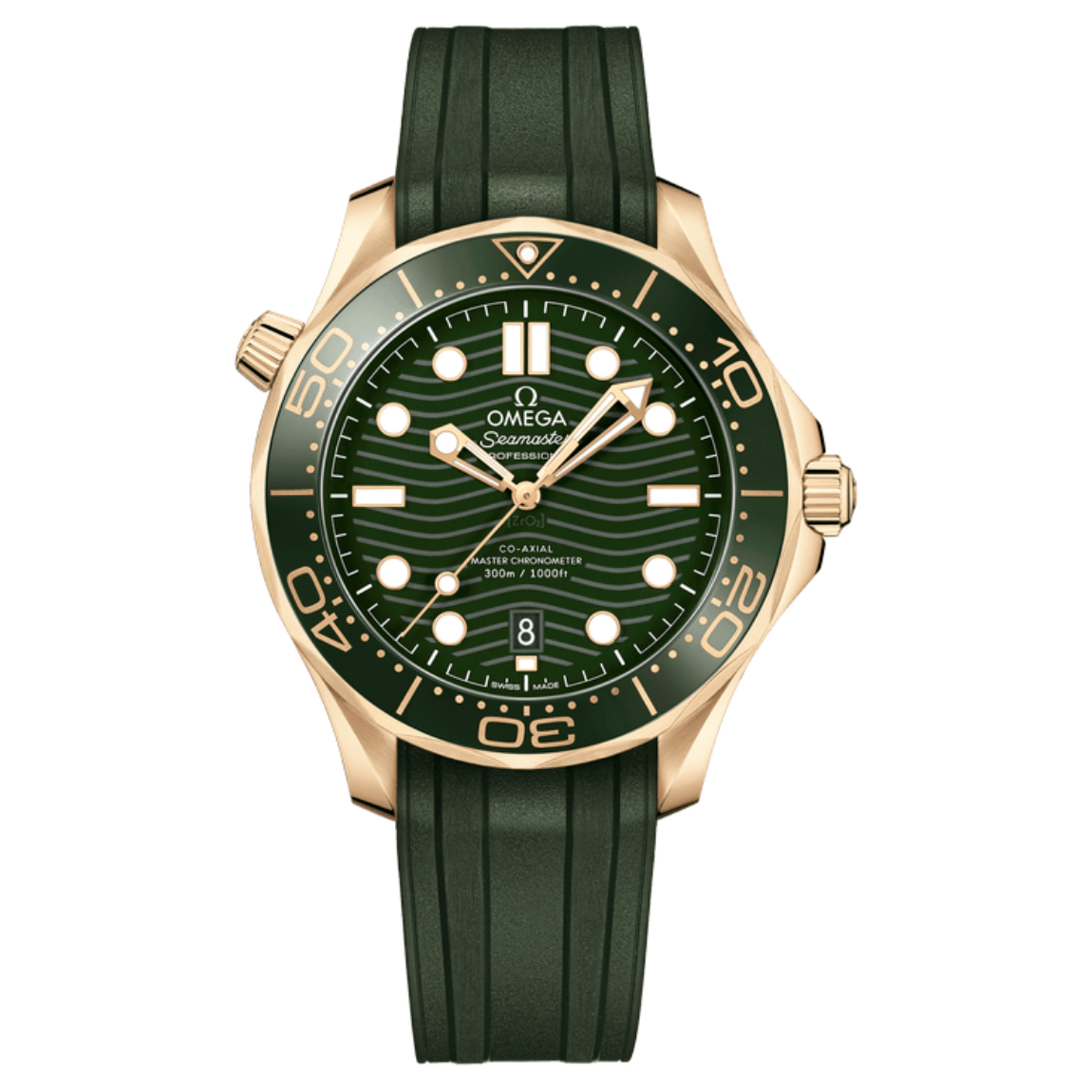 Omega Seamaster 300M Diver's Watch, 42mm, Moonshine Gold Case with Rubber Strap