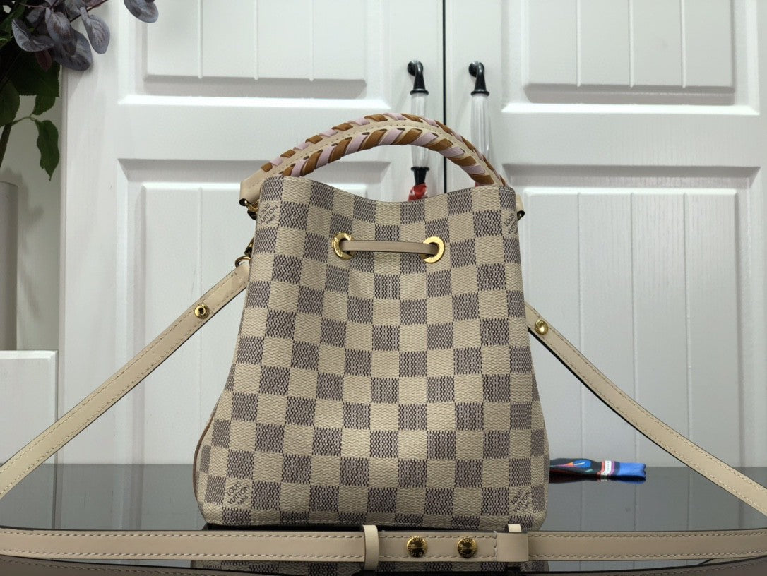 Louis Vuitton Damier Azur N Ono  Bb Bucket 20Cm