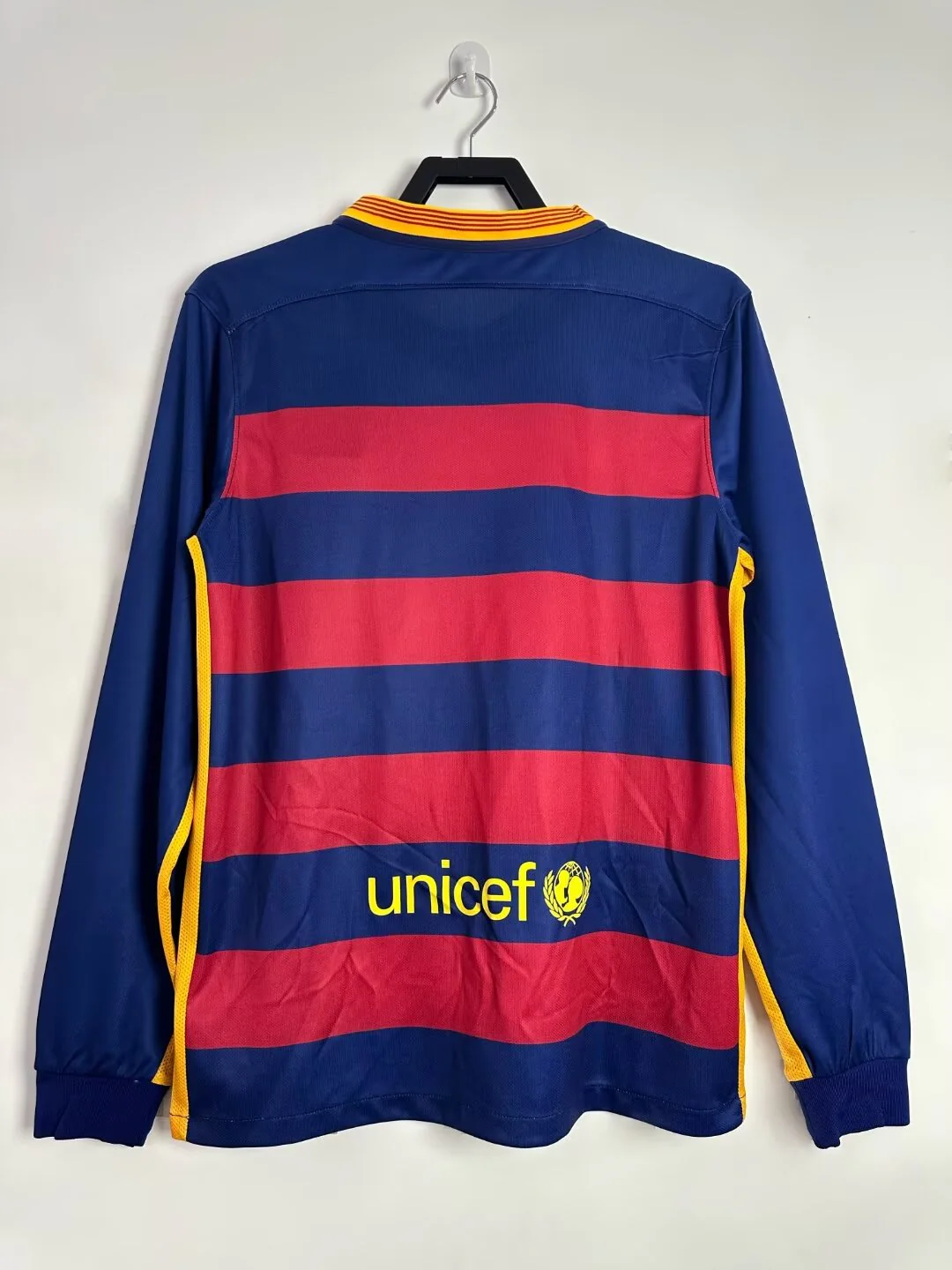 2015-16 Barcelona Long Sleeve Home Shirt - JerseyFun