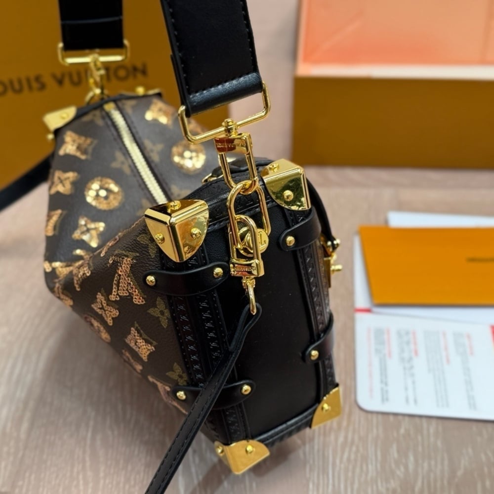 Louis Vuitton Side Trunk MM Monogram Canvas Brown 23cm M27036