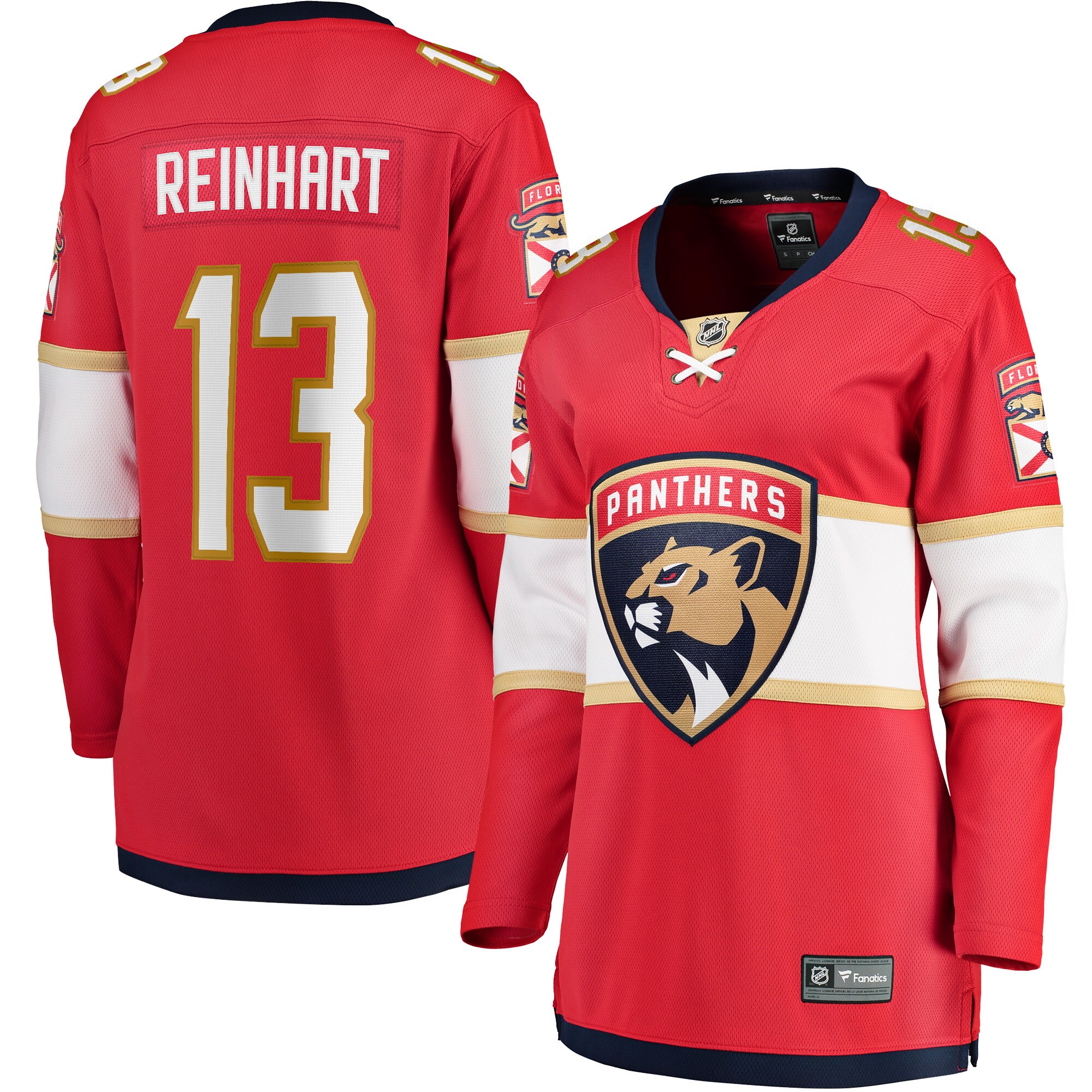 Sam Reinhart Florida Panthers Fanatics Women’s Breakaway Player Jersey – Red