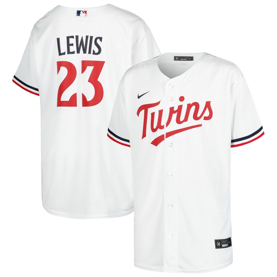 Royce Lewis Minnesota Twins Youth Home Player Jersey White
